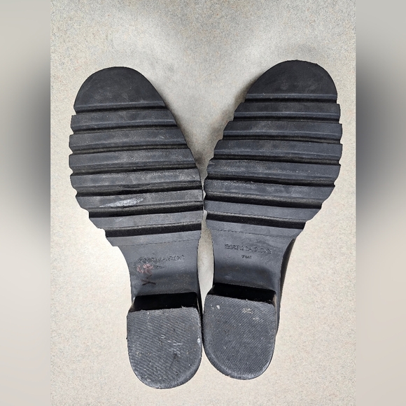 Bernardo Selma Loafer Chunky Lug Sole Slip On Black Leather Size 9.5 - Picture 8 of 13